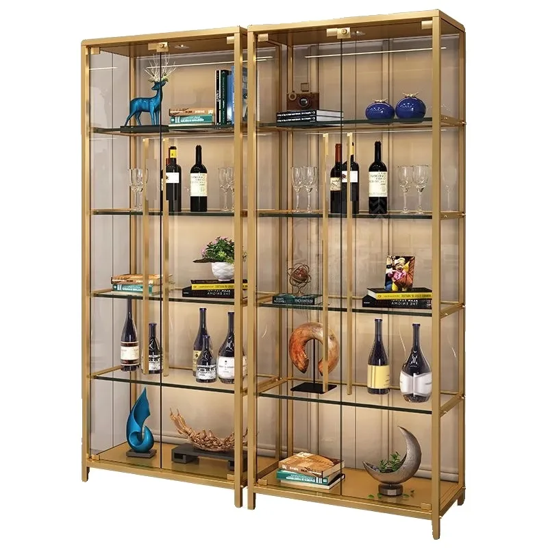 عرض الأثاث الخشبي خزانة صغيرة برج الشمبانيا نظارات البلاستيك بار الأثاث أكواب الخمور خزانة النبيذ الرف الزجاجي