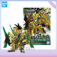 InStockBandai Original SD Sangoku Soketsuden Long Xian Liu Bei Unicorn Gundam Action Figure Assembly Model Kit Collectible Gifts