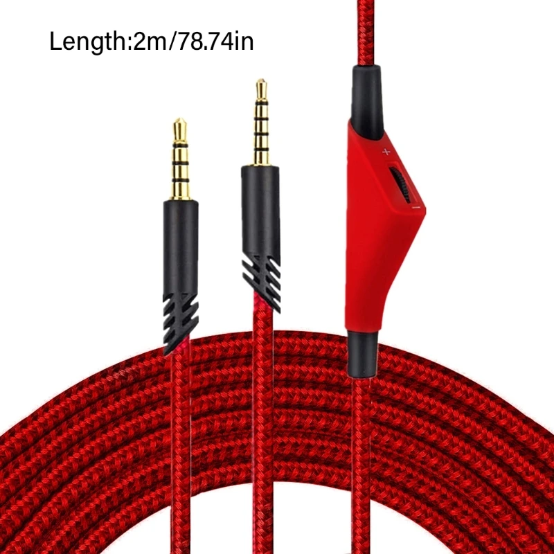NEUES Ersatz-3,5-mm-Klinken-Audiokabel für Astro A10 A40 A30 Kopfhörerkabel mit Mikrofon-Lautstärkeregler