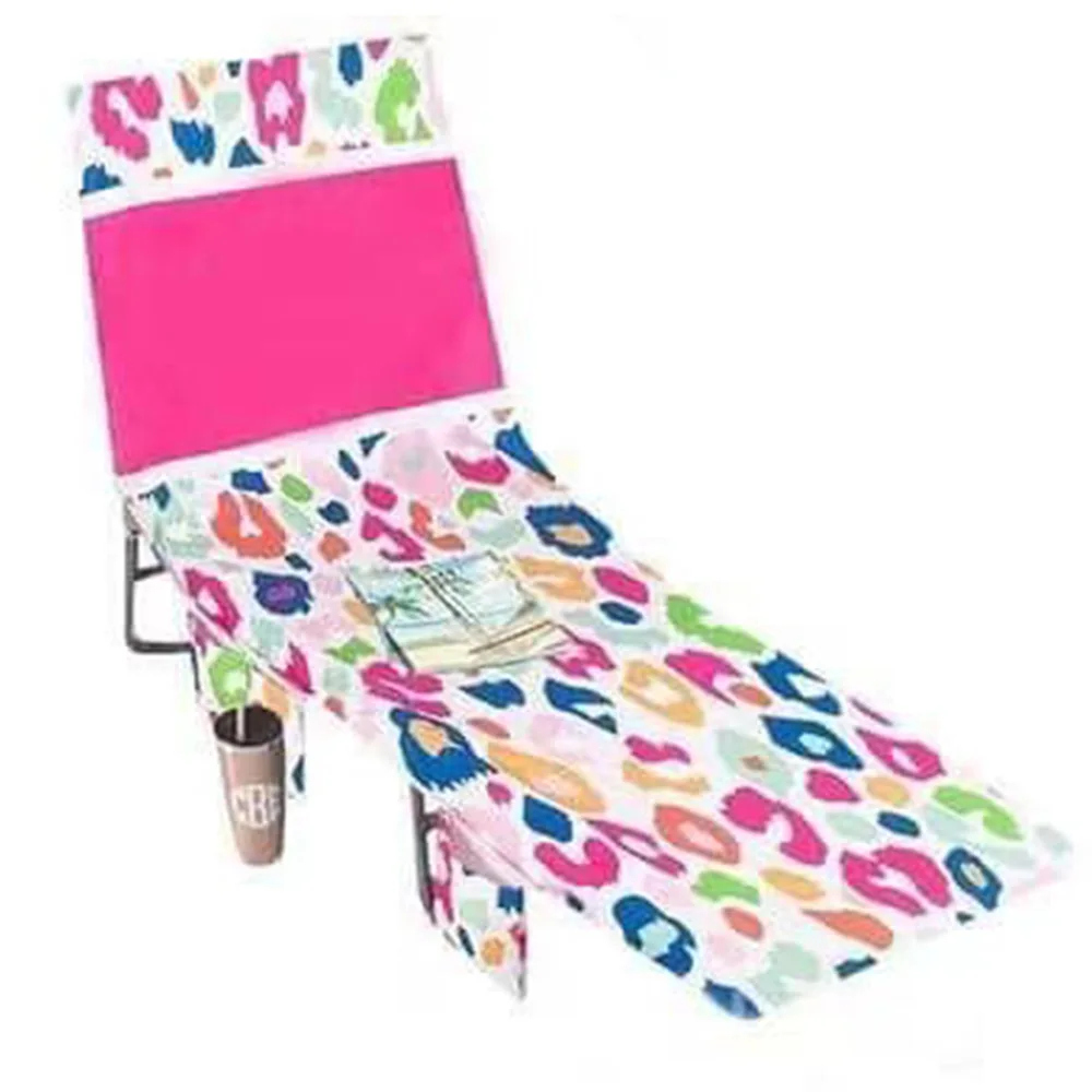 75X210cm Microfiber Beach Chair Cover Seaside Casual Beach Towel Colorful Leopard Digital Printing Swimming Towels Quick Dry