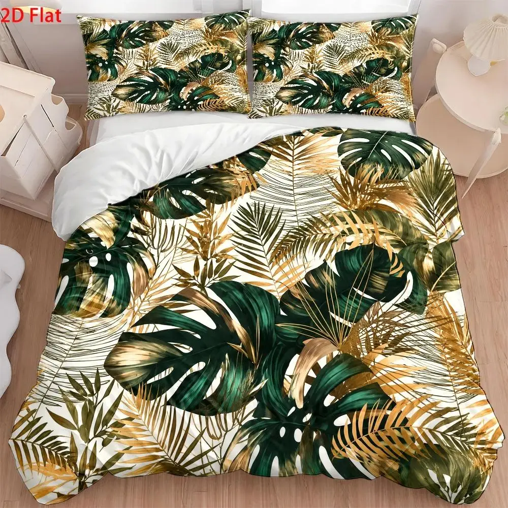 3Pc Light Luxury Style Orange Print Quilt Cover Set, Three-Piece Bedding Set (1*Quilt Cover + 2*Pillowcases), Nordic Style Double Bedding, Skin-Friendly Breathable Polyester Woven Bedding, Invisible Zipper All-Season Bedspread, Easy to Clean, Durable, Wrinkle-Resistant, Machine Washable, Cozy Home Bedroom Decoration Set, Suitable for Student Dormitory Master Bedroom Guest Room, Modern Minimalist Quilted Duvet Cover Set, Home 3-Piece Soft and Comfortable Bedding 2D Flat