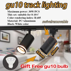 Track Light gu10 Spotlight gu10 Bulb Rail Lighting Dimmable Smart Home Track Kitchen Spot Light ceiling 110V Decor Light Fixture