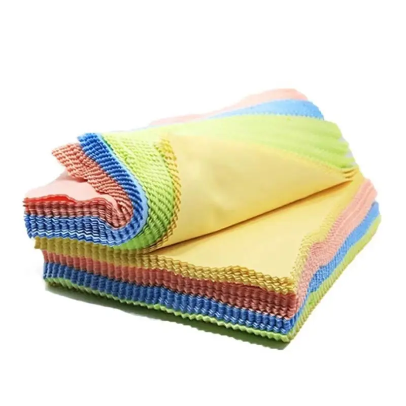 

20Pcs Colored Microfiber Square Wipe Cloth For Eyewear Accessories 13cm