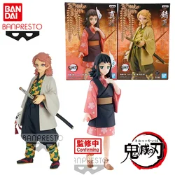 Bandai Genuine Banpresto Demon Slayer Anime Figure Sabito Makomo Action Toys for Kids Christmas Gift Collectible Model Ornaments