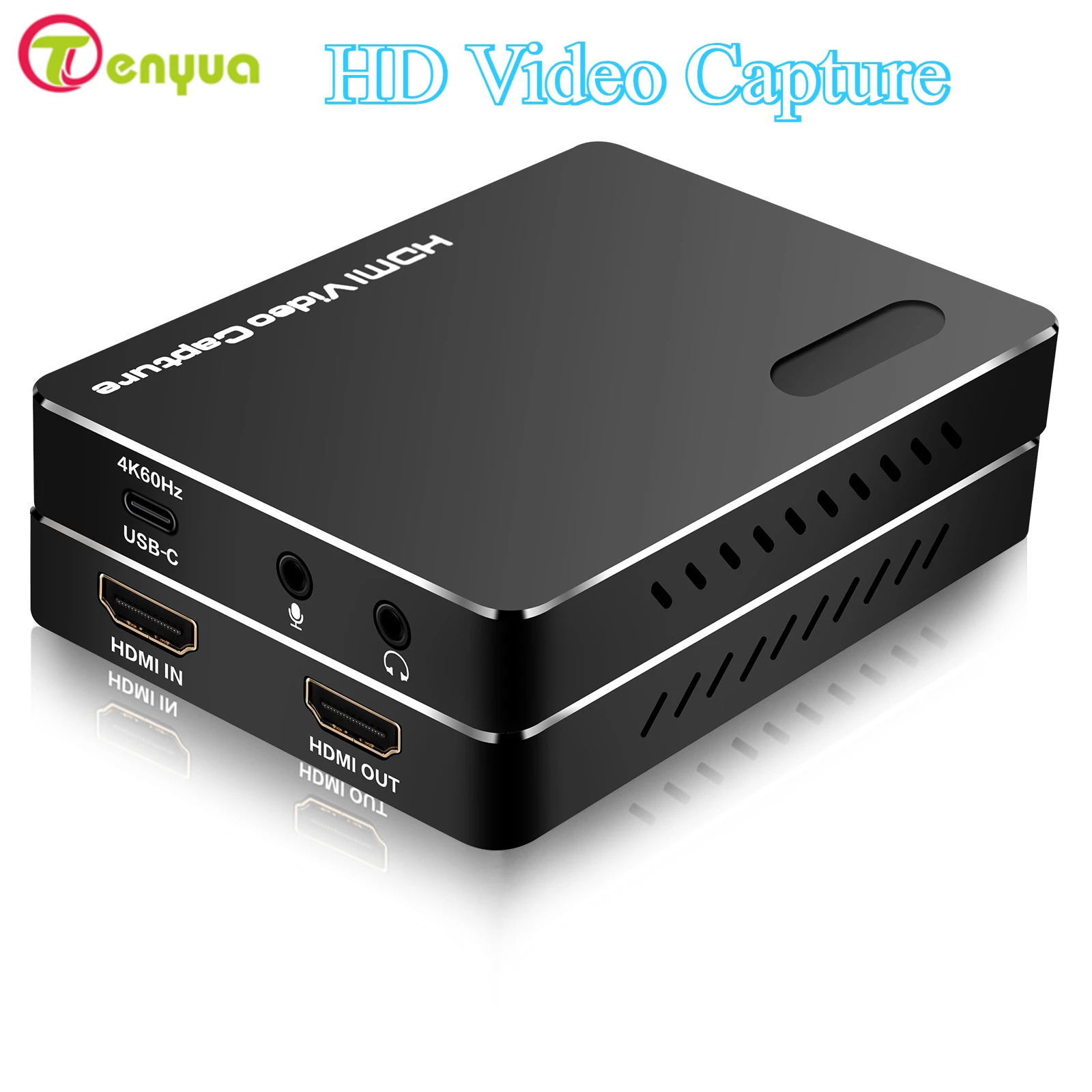 USB C Type-C HD HDR Video Capture Card 4K 60hz HDMI USB-C Type C Game Grabber Record With loop Out for Camera PS4 Live Stream