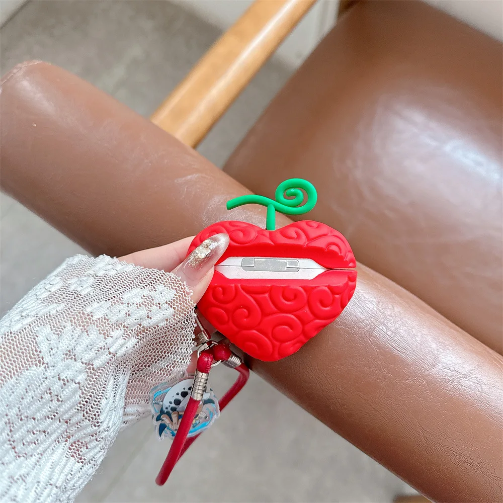 ONE Piece Devil Fruit Operation For Airpods 4 Case,3D Silicone Protective Earphone Cover For Airpods Pro 2 3 Case For Kids Funda view 4