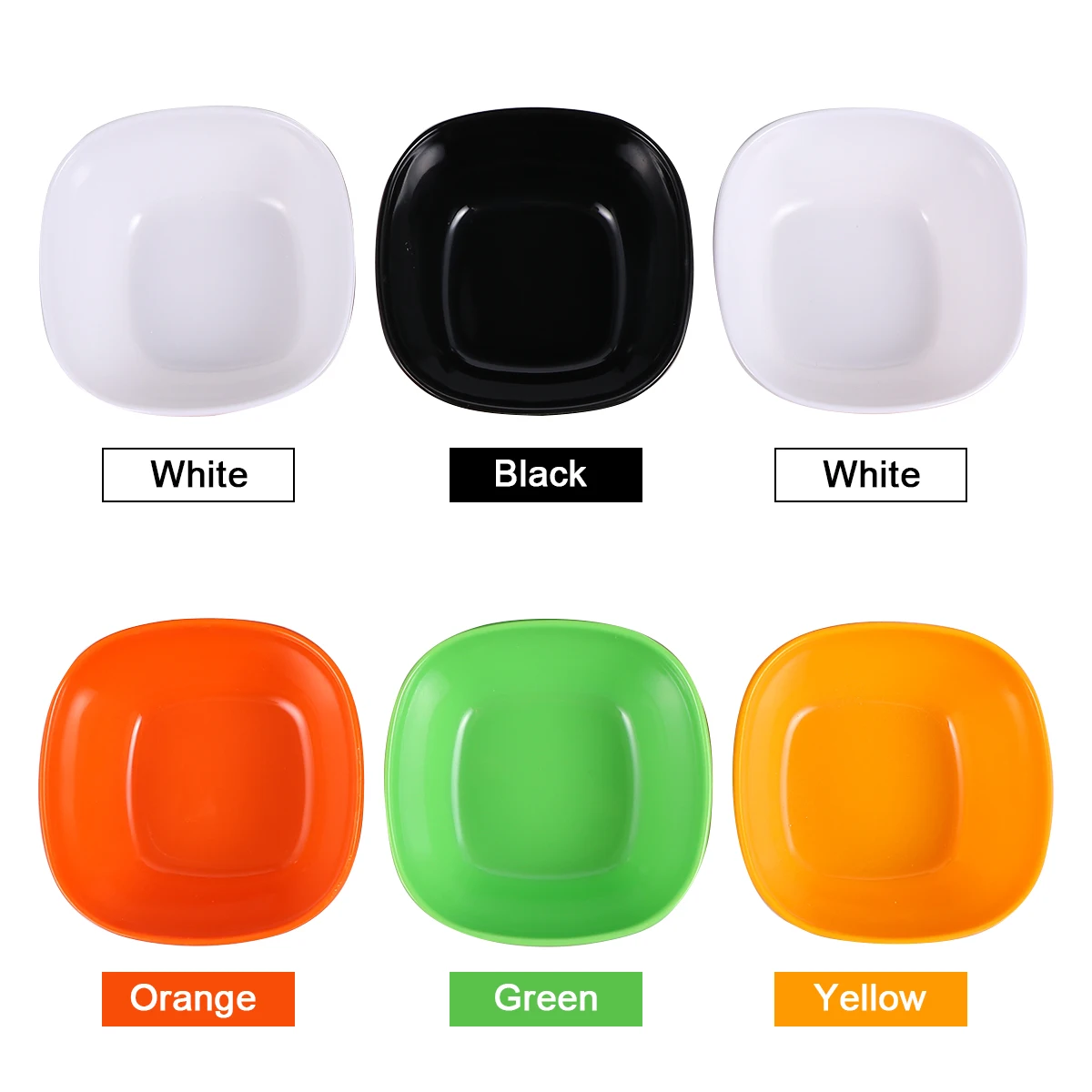 

Snack Bowl Colorful Square Bowls Fruit Dessert Shaped Food Serving Salad Basket Office