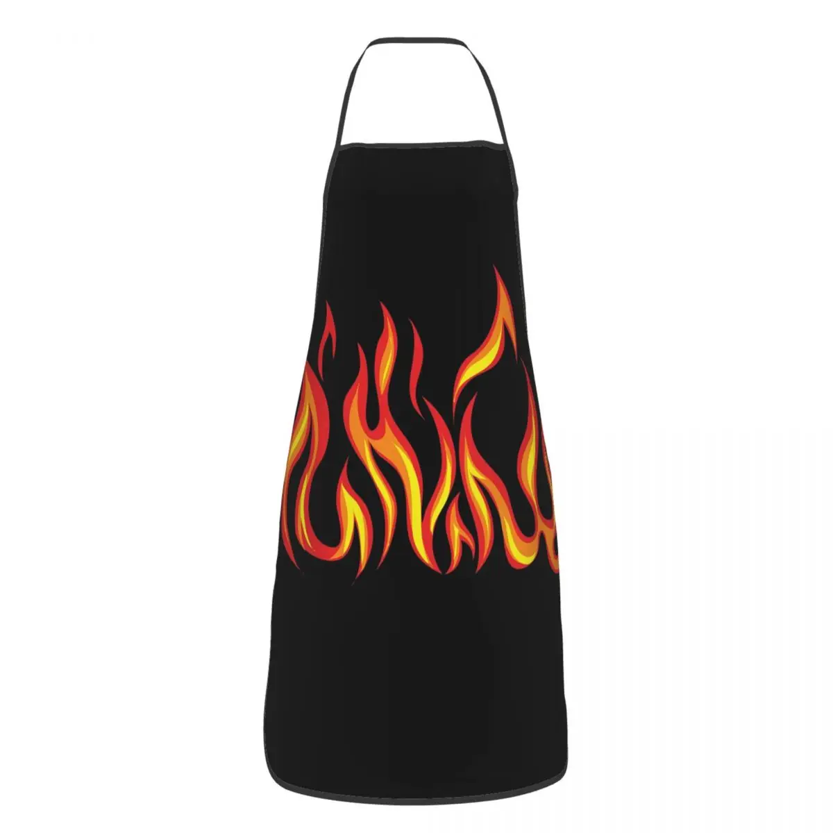 Fire Flames Aprons Chef Cooking Cuisine Tablier Waterproof Bib Kitchen Cleaning Pinafore for Women Men Painting