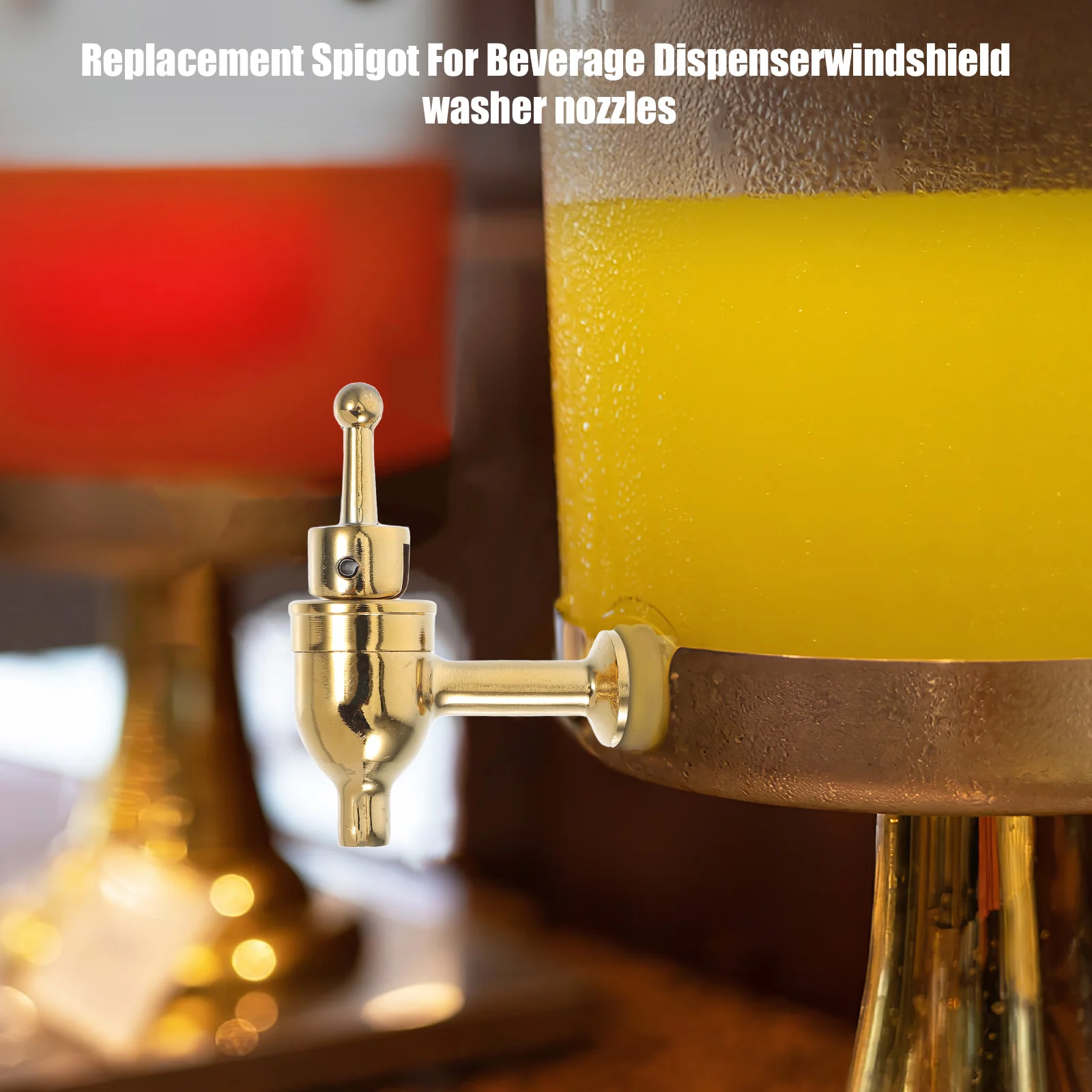 

Replacement Spigot for Beverage Dispenser 1215Mm Hole Copper Drink Dispenser Faucet Leak Proof Water Tap for Home Party