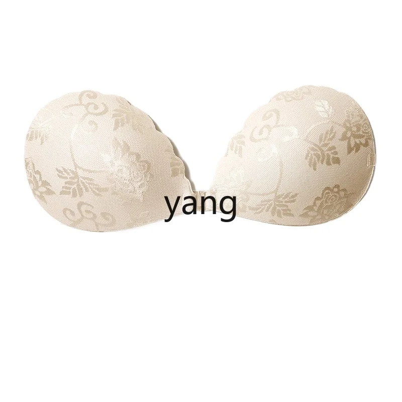 

LMM lace chest sticker women's wedding dress with summer thin big breasts showing small gathering upper support milk sticker
