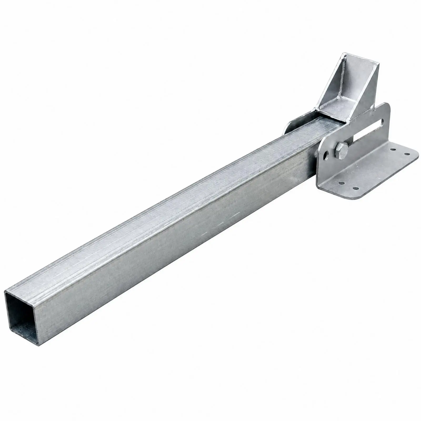 Tricycle Cargo Support Bracket for Side Panel Reinforcement Galvanized Metal Slotted Design for Three Wheeler Utility Cart