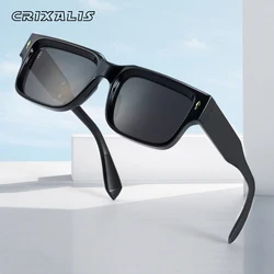 CRIXALIS Designer Square Sunglasses Women Fashion Y2K Punk Vintage Sun Glasses Men Retro  Beach Travel Rectangle Shades UV400