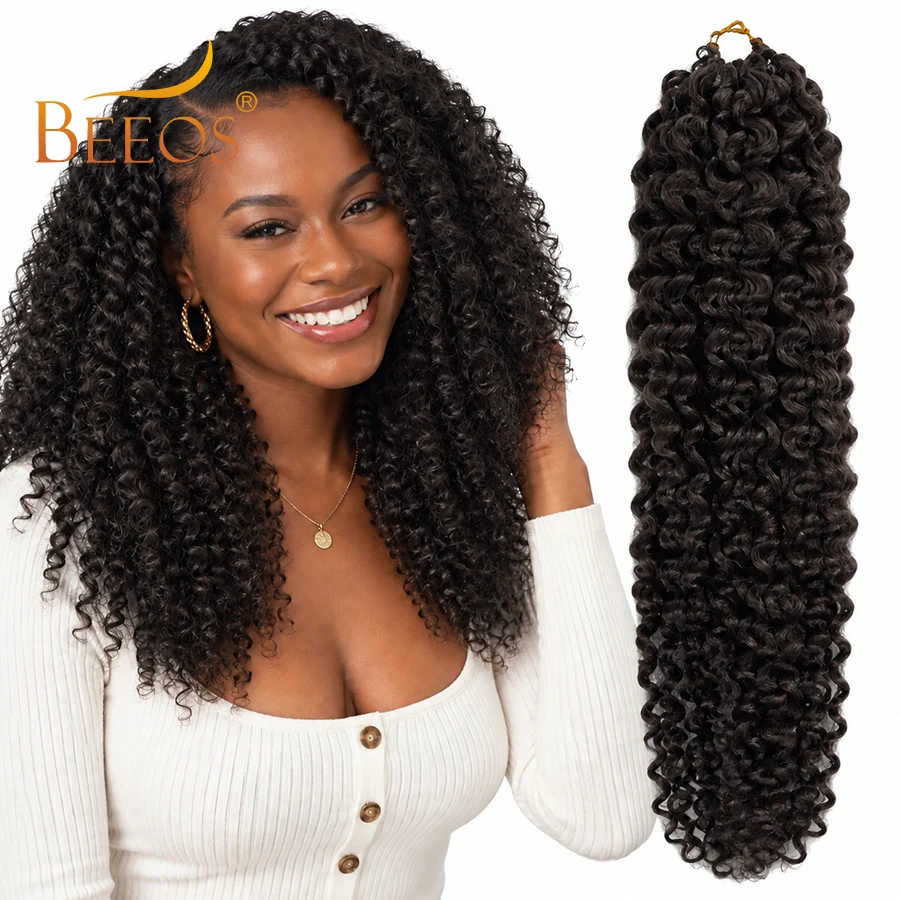 Feather Crochet Human Hair  Extensions Afro Kinky Curly Pre-Separated Invisible Knotles Extensions For Braiding Lightweight Remy