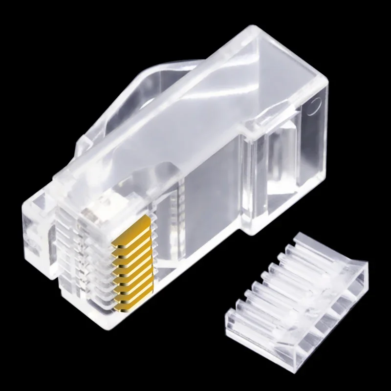 cncob Cat6 UTP rj45 Гибкий сетевой разъем для шрапнели RJ-45 модульный разъем Ethernet Тысяча M обжимной компьютерный кристаллический разъем