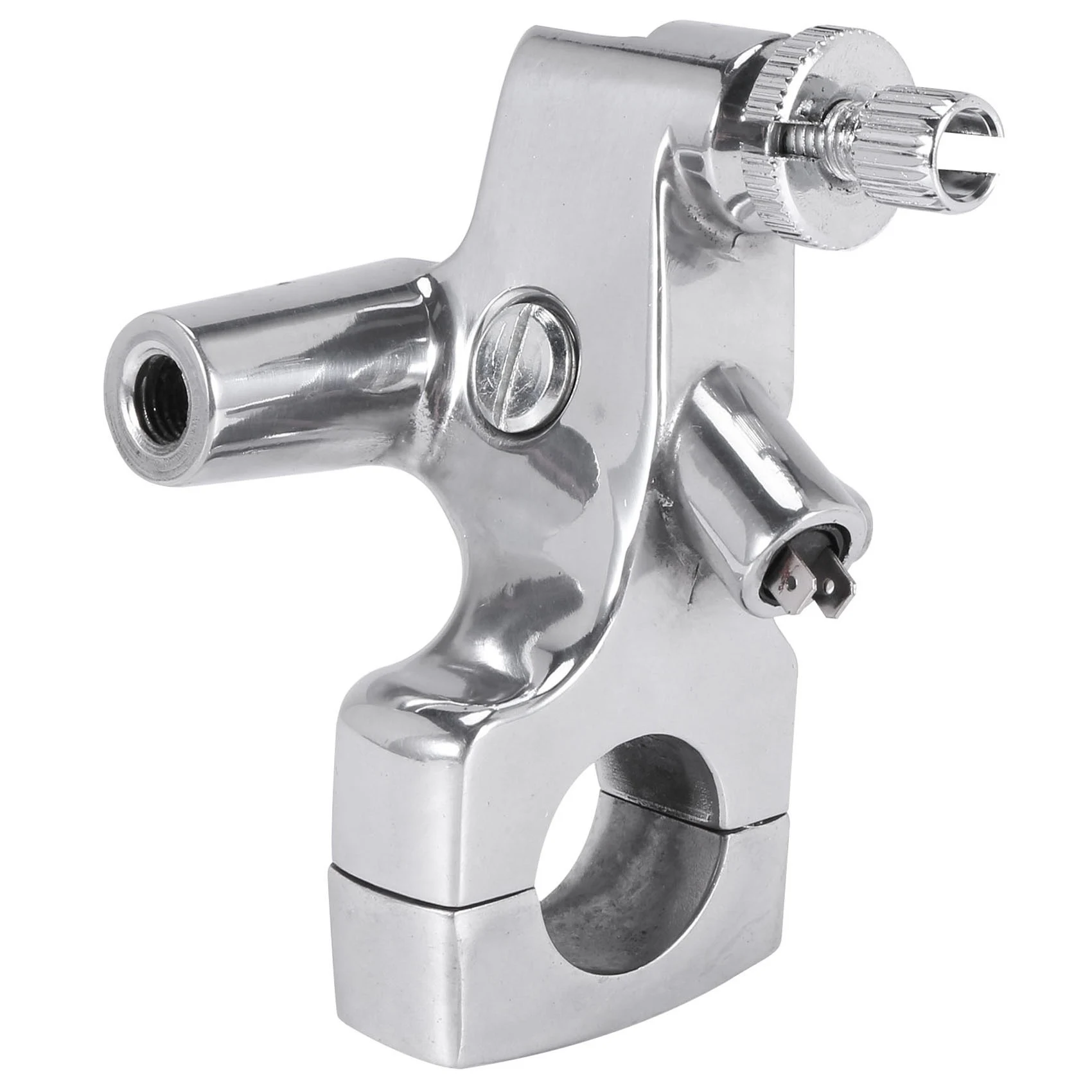 25mm 1inch Motorcycle Clutch Lever Mount Holder for Honda Shadow 600 VT750 Silver Aluminum Alloy