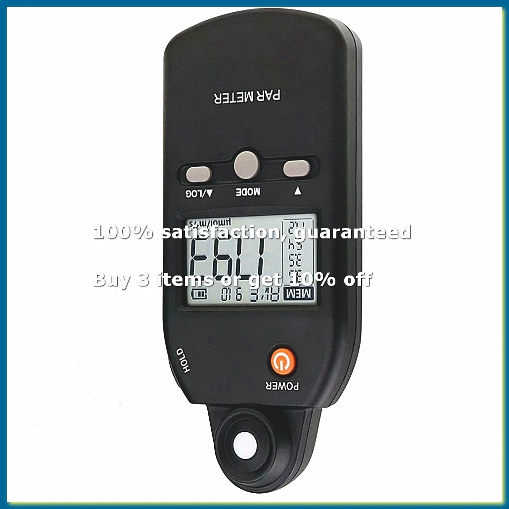 PAR Meter Illuminance Meter PPFD Quantum Sensor Full-Spectrum Record Function Indoor Outdoor Plant Light Meter-A56M