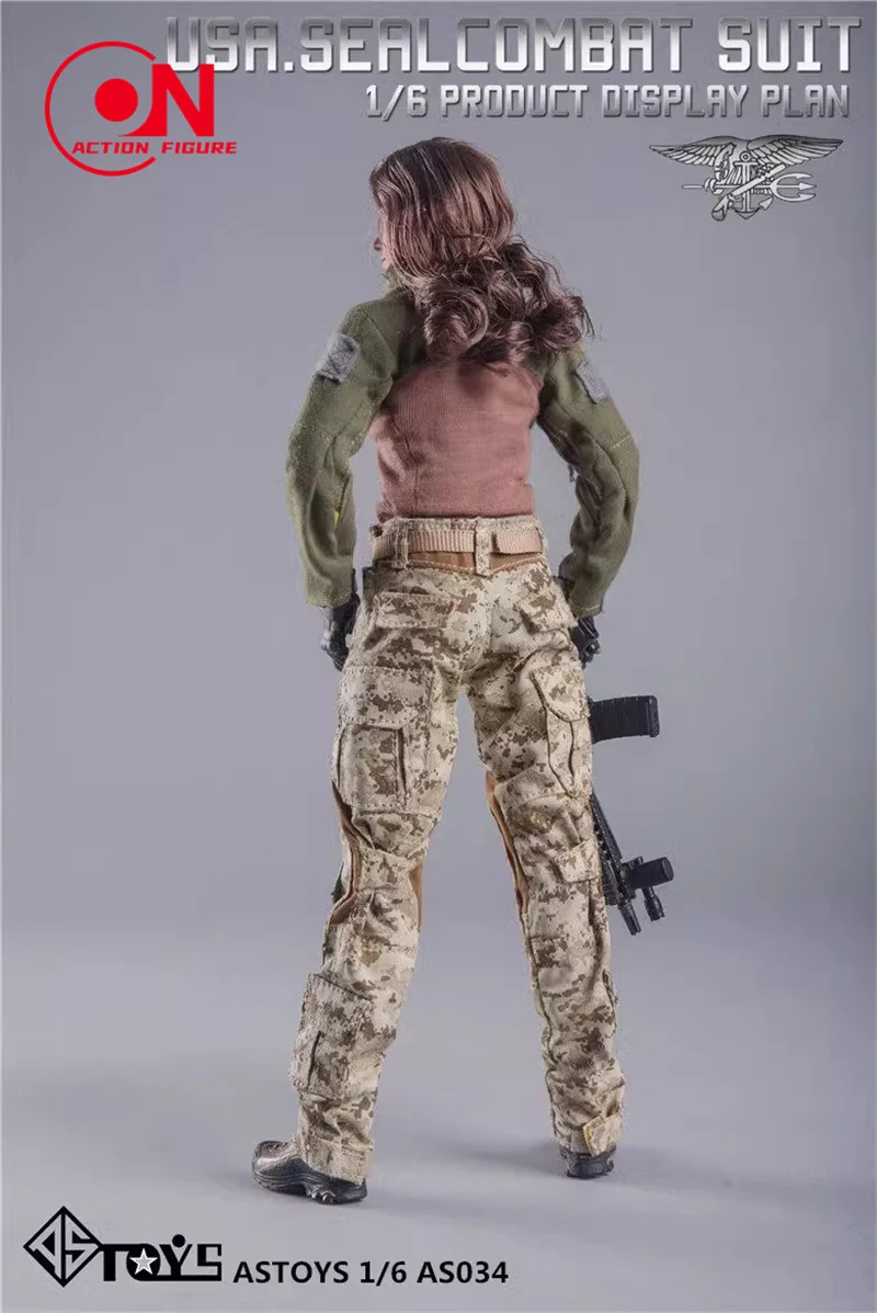 ASTOYS AS034 1/6 Bilancia Vestiti Femminili Modello Sigillo Uniforme Da Combattimento Vestito Ragazze Vestiti Mimetici per 12 pollici Action Figure Modello