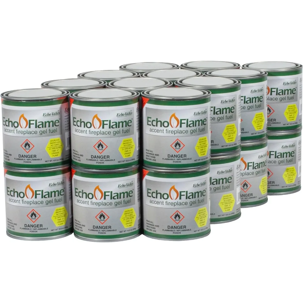

Доставка в США Гелевое топливо EchoFlame для внутренних и наружных каминов, упаковка из 24 шт.