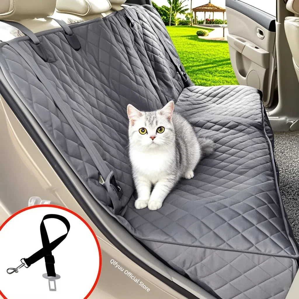 

waterproof car seat cover for dogs and cats Pet car seat cushion Pet travel cushion protector with middle seat armrests