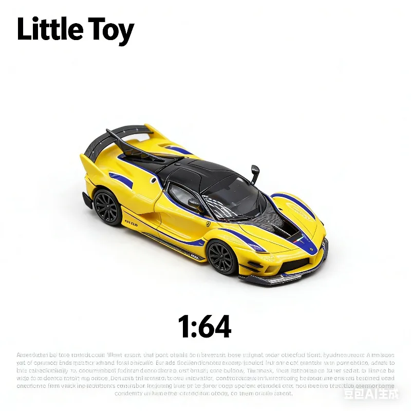 

Миниатюрная игрушка 1:64: Модель автомобиля FXXK Open-Top Realistic Alloy Car Model с прыгающей лошадью, подарок для мальчиков на праздник, коллекционный предмет для взрослых, предмет декора.
