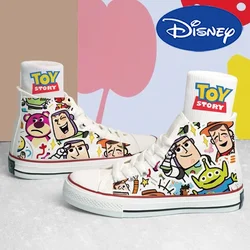 Disney Toy Story Canvas Shoes Cartoon Man Womans Anti-slip Ventilate Sneakers Children Adolescents Student Casual Tennis Shoes