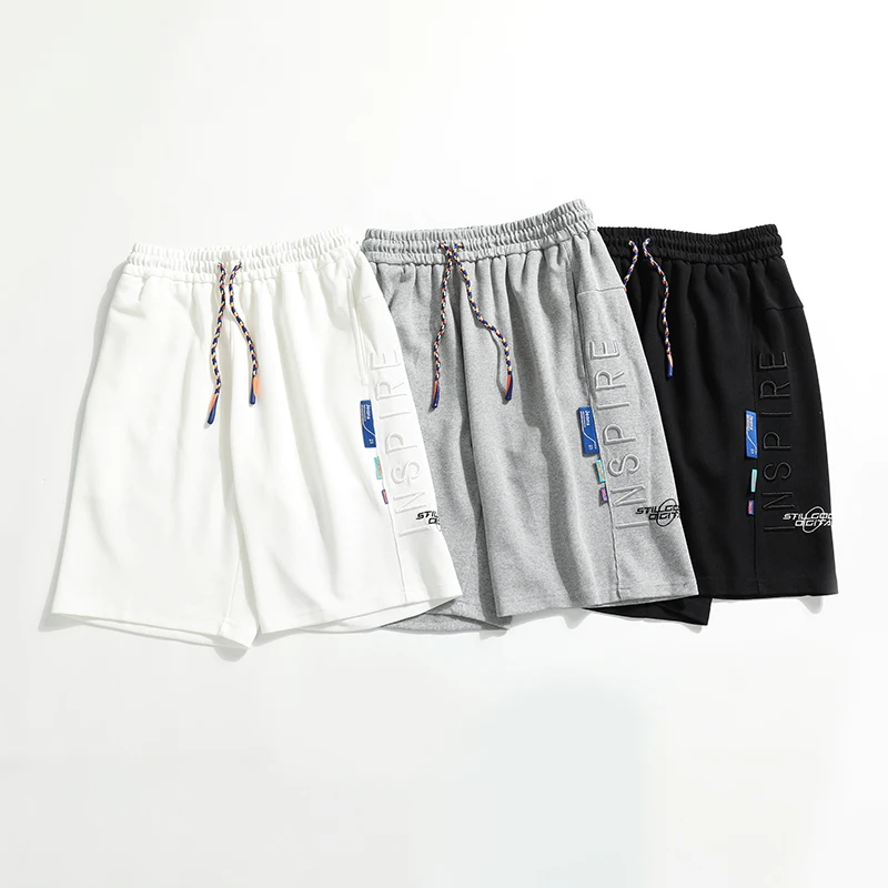 

Summer Casual Shorts Men Boardshorts Breathable Embrorder Beach Shorts Comfortable Fitness Basketball Sports Pants Male bermudas