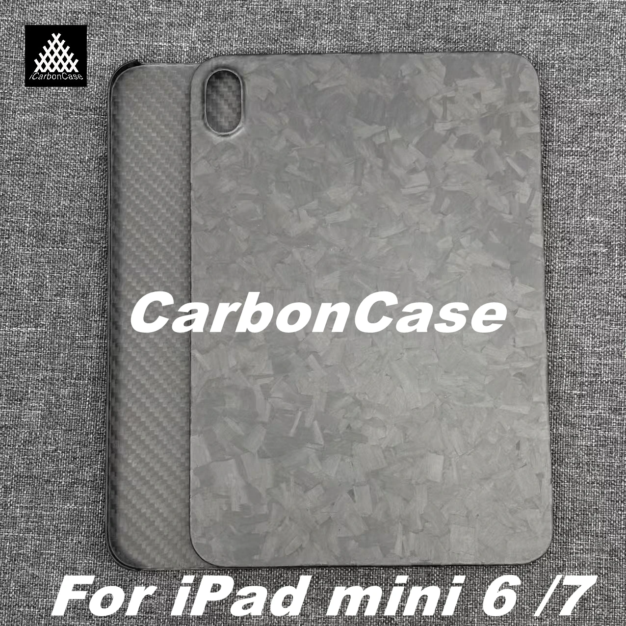 For Apple iPad Mini 6 / 7 Real Matte/Glossy Black Forged Genuine Carbon Fiber Protective Super Lightweight 7th 6th Back Cover