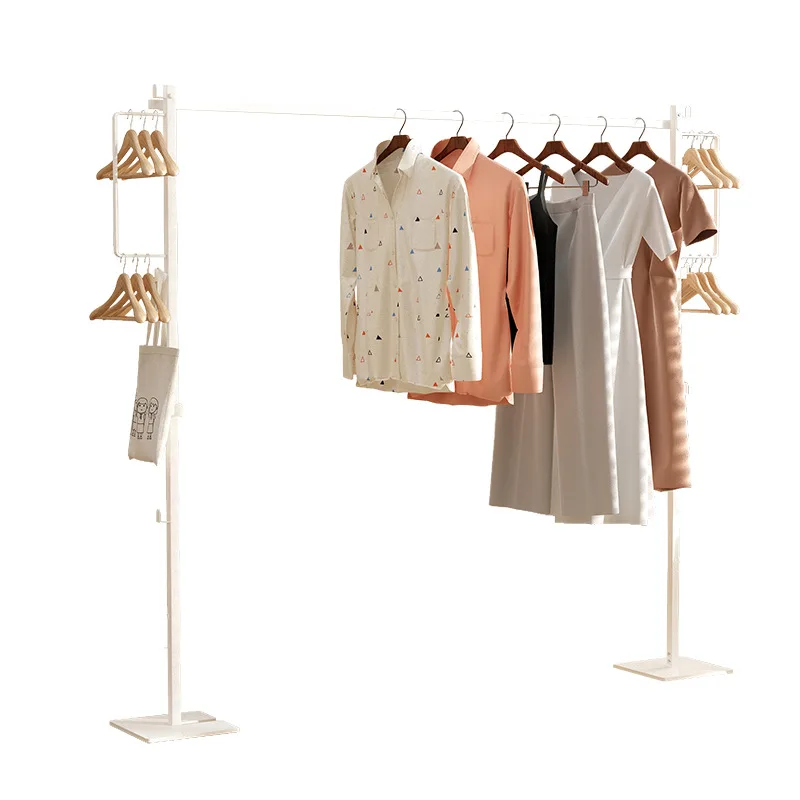 

hanger Multifunctional clothes drying rod Folding clothes drying rack Household balcony drying quilt Indoor coat rack