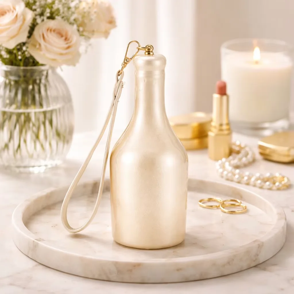 New Cross-Border Foreign Trade E-Commerce Fashion Wine Bottle Wedding Party Acrylic Dinner Handbag