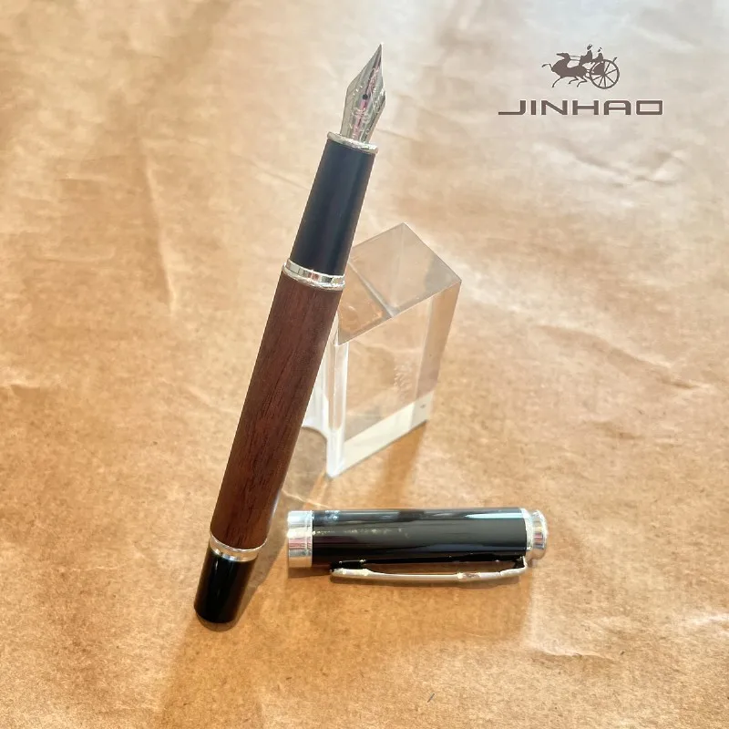 

Ручка Jinhao 8802: Изысканный подарок для мужчин, профессионалов и руководителей, стильная деревянная ручка для ведения дневника.