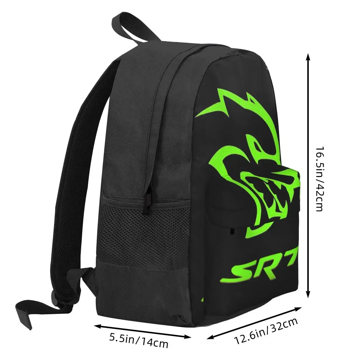 Dodge Hellcat Srt Logo zaini ragazzi ragazze Bookbag studenti borse da scuola cartone animato bambini zaino Laptop zaino borsa a tracolla