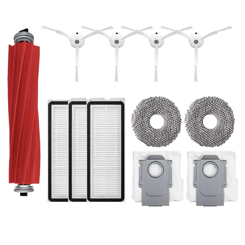 ABKY-Robot Vacuum Cleaner Replacement Accessories For Roborock Q Revo Maxv/Q Revo S Dust Bag Main Side Brush Hepa Filter Mop Clo