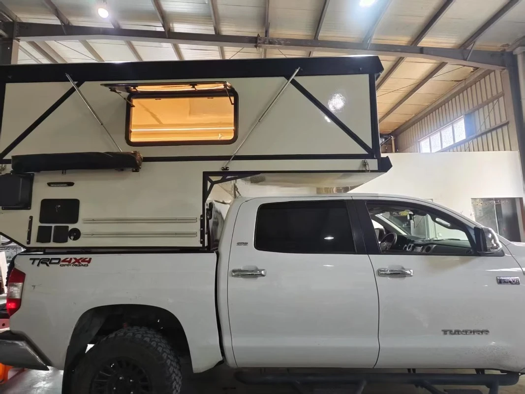 Off Road Pop Up Camper Rugged Expedition Model Reinforced Corners Extended Storage for Overland Travel Custom