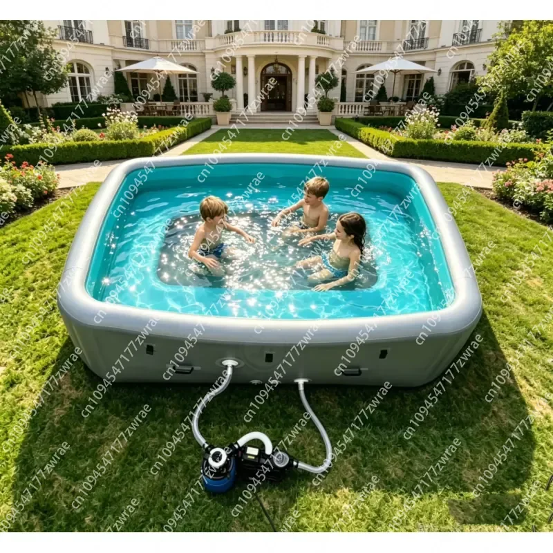 Factory Direct Children's Pool Drop Stitch PVC Inflatable Swimming Pool 7mm Thick UV Resistant Durable