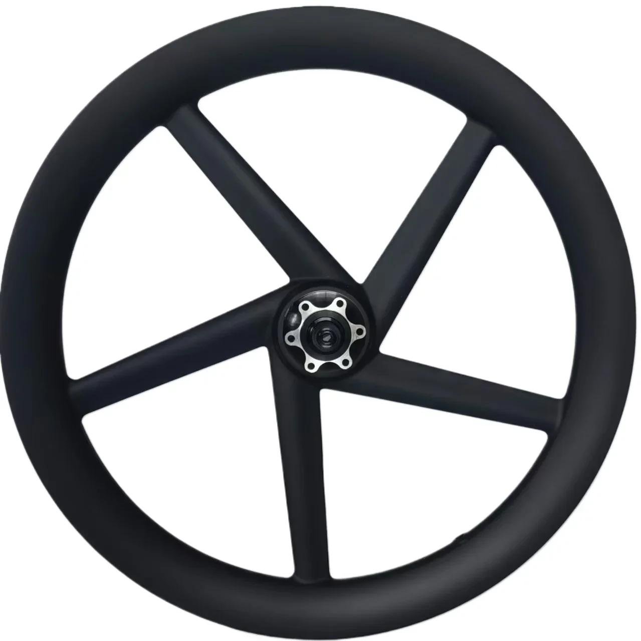 20'' 451 Carbon BMX Road Bicycle Five Spoke Wheelset Rim / Disc Brake Birdy Folding Fixed Gear Bike Wheels 26mm Wide 40mm Depth