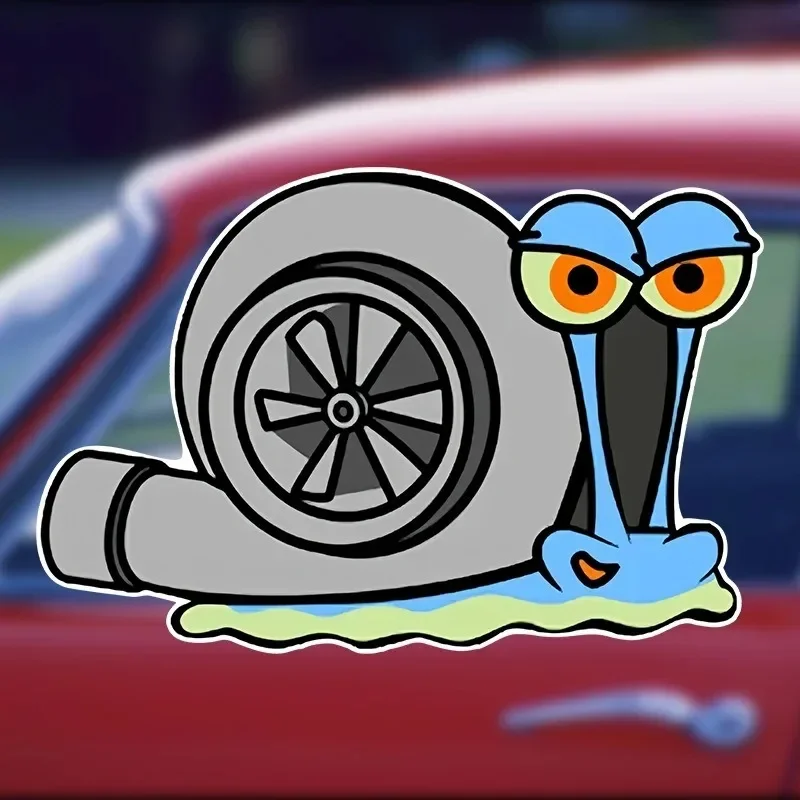 Klassische lustige PSSHH Schnecken-Turbo-Aufkleber, reflektierende Renn-Vinylaufkleber, stilvolle Dekoration für Auto und Motocross