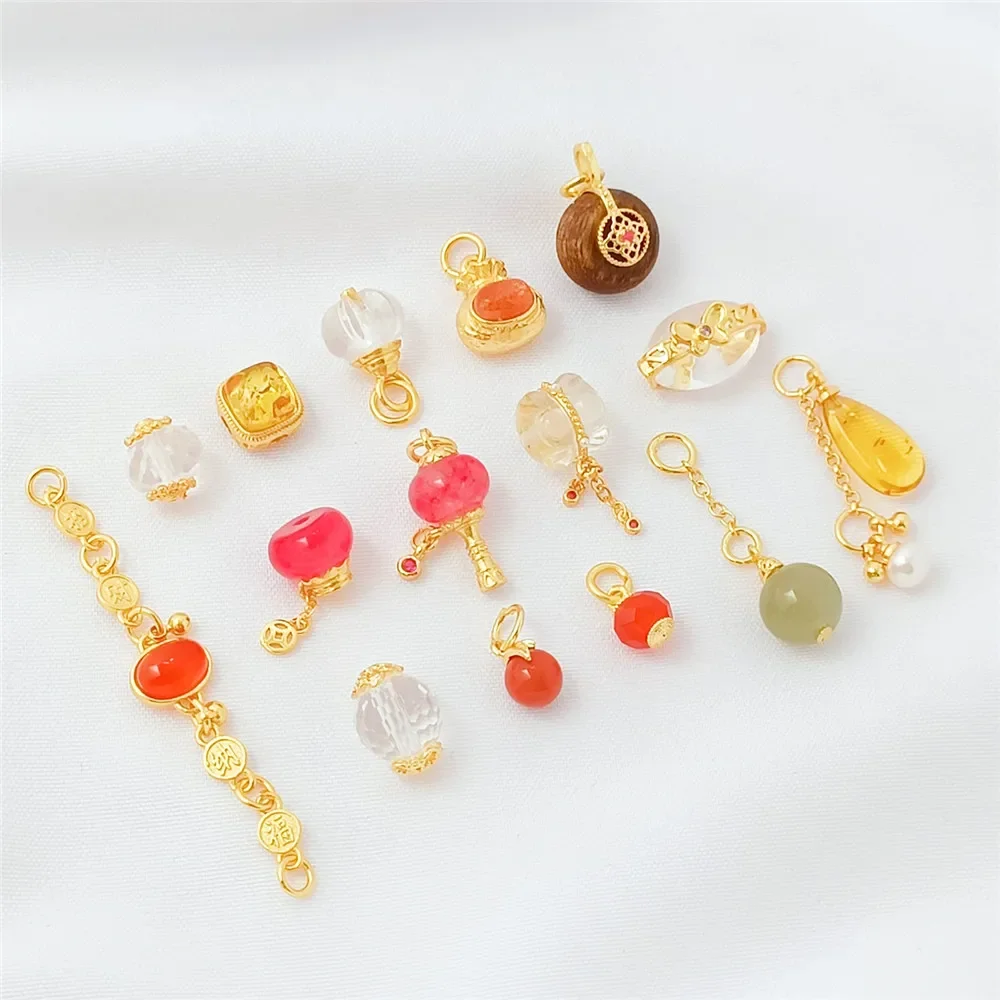 

Long-lasting 18K Gold-plated Crystal Small Drip Pendant, Diy Handcrafted Bracelet, Necklace and Accessory