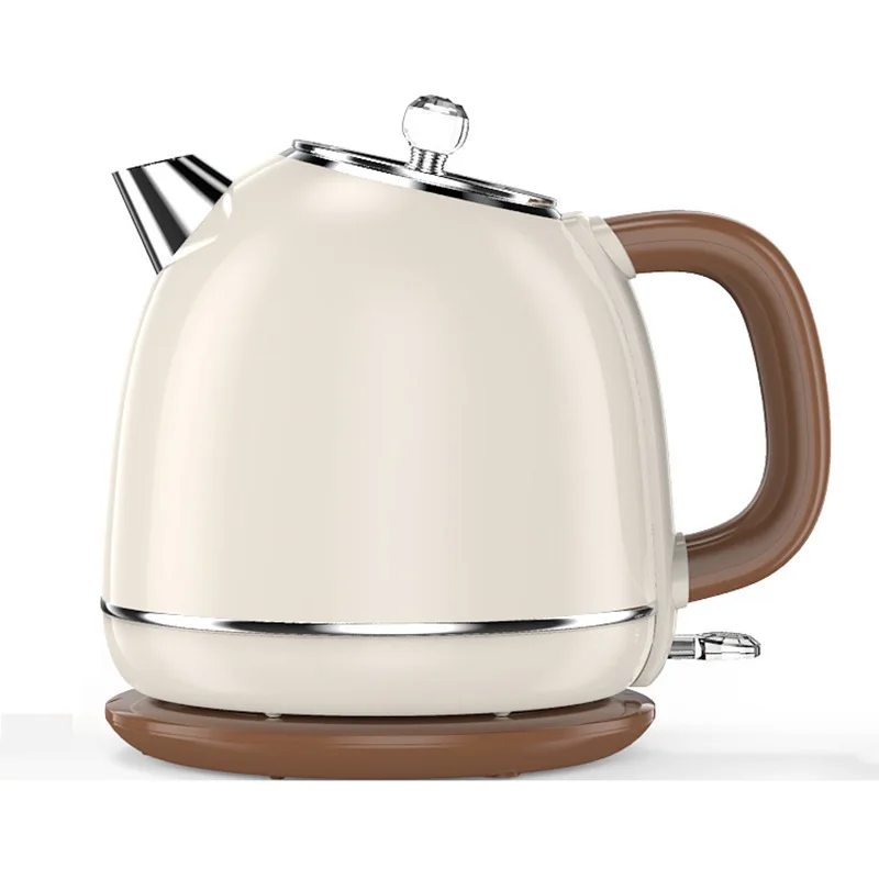 Youda Home Electric Water Kettle Eu Standard 304 Stainless Steel Double Walled Retro Heating Kettle