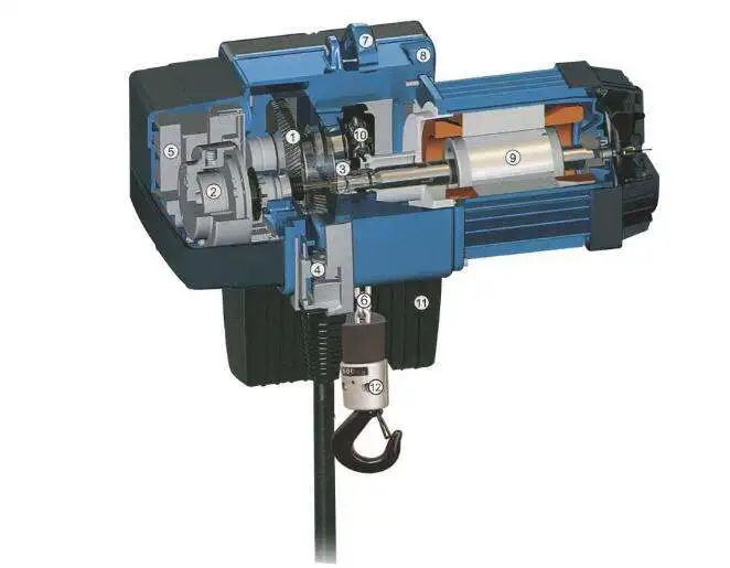 Wholesale European Electric Chain Hoist Hook Type Electric Trolley Type Capacity 125-2000KG