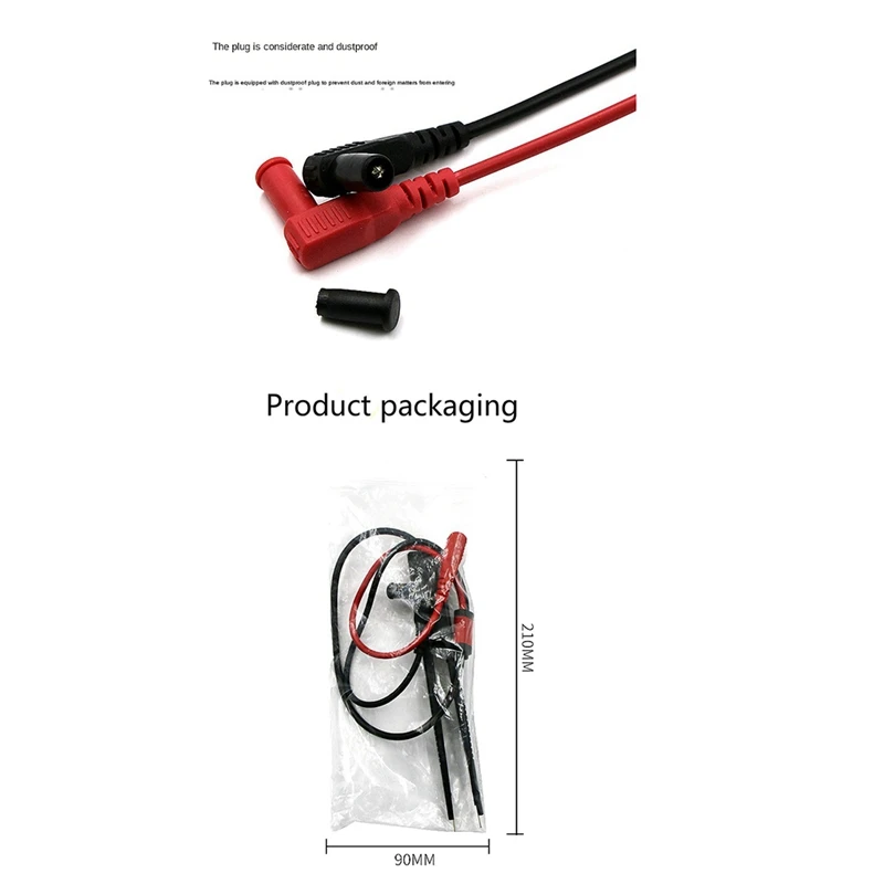 ABJA-SMD SMT Chip Test Clip Lead Probe Digital Multimeter Meter Tweezer Capacitor LCR Capacitor Test Pen view 2