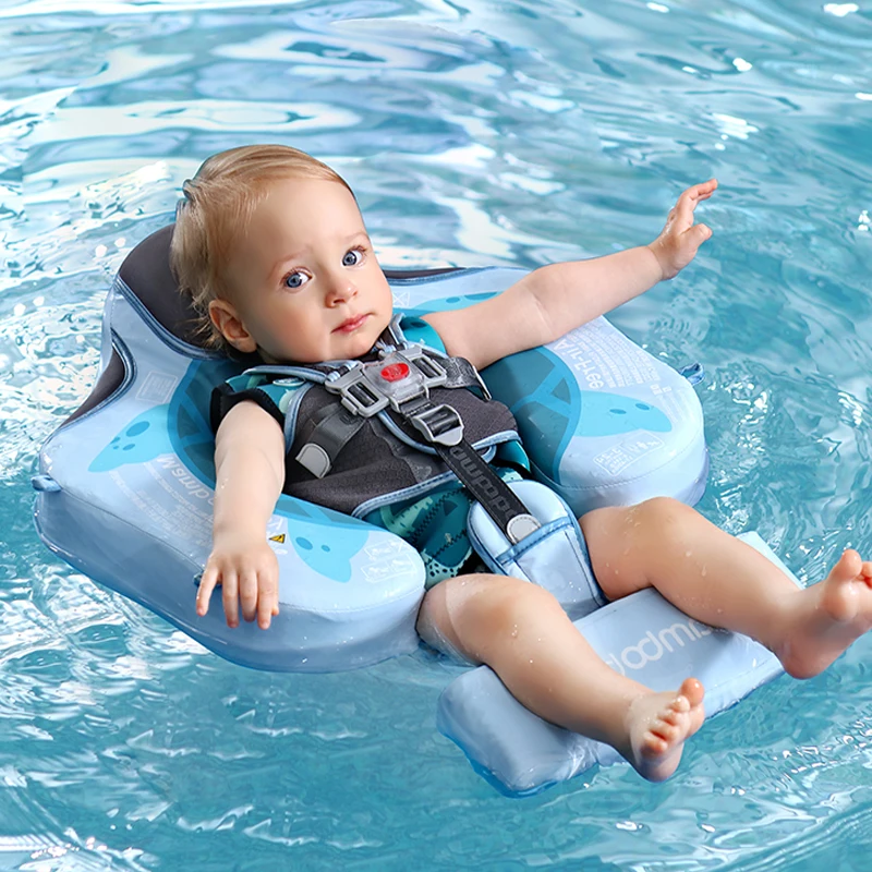 Mambobaby-flotador No inflable para bebé, flotador de natación suave, Entrenamiento de natación, toldo de protección solar UPF 50 + UV