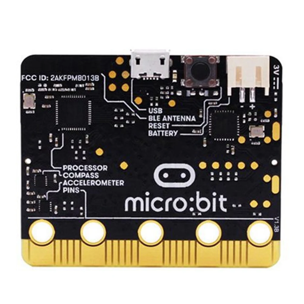 

BBC Microbit Go Start Kit Micro:Bit BBC DIY Projects Programmable Learning Development Board With Protective Shell-N33R
