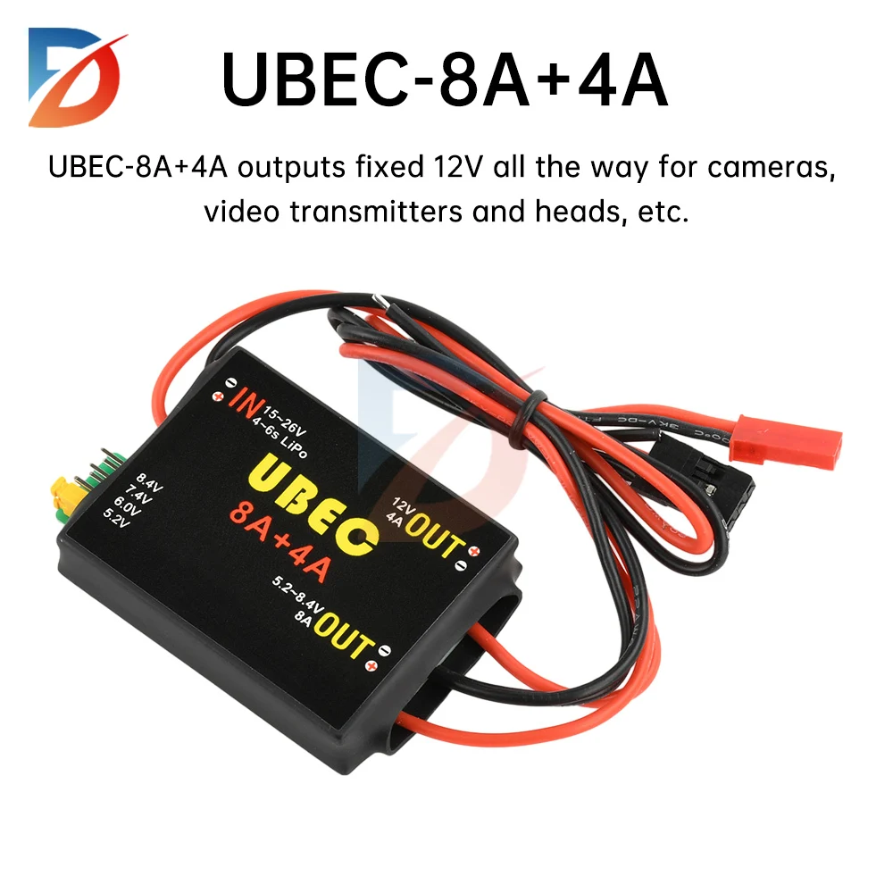 

2S-8S 6-36V UBEC-8A BEC 5.2/6.0/7.4V/8.4V adjustable servo independent power supply RC car fixed-wing aircraft robot arm