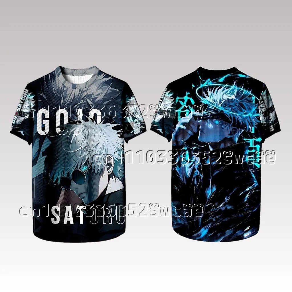 

New Anime Gojo Gojo Jutsu Battle Theme Shirt, Team Uniform, Summer T-shirt, High Street Adult and Children's FamilyMatching