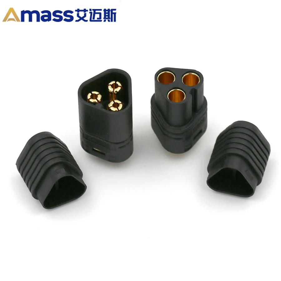 Free Shipping Amass 5pair Mt60.b Mt-60 Male Female 3.5mm Bullet Connectors Plugs Rc Lipo Battery