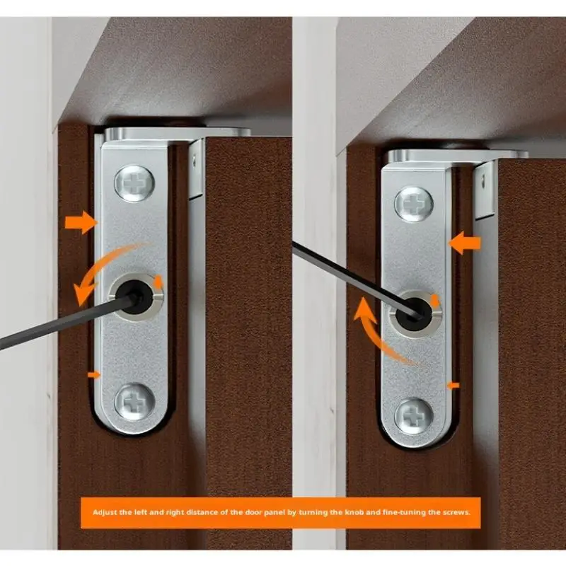 2 قطعة سبائك الزنك/الحديد مفصلات مخفية للأبواب ثلاثية الأبعاد قابل للتعديل قطب غير مرئية العالم المفصلي سبائك الزنك الباب المفصلي الأثاث الأجهزة