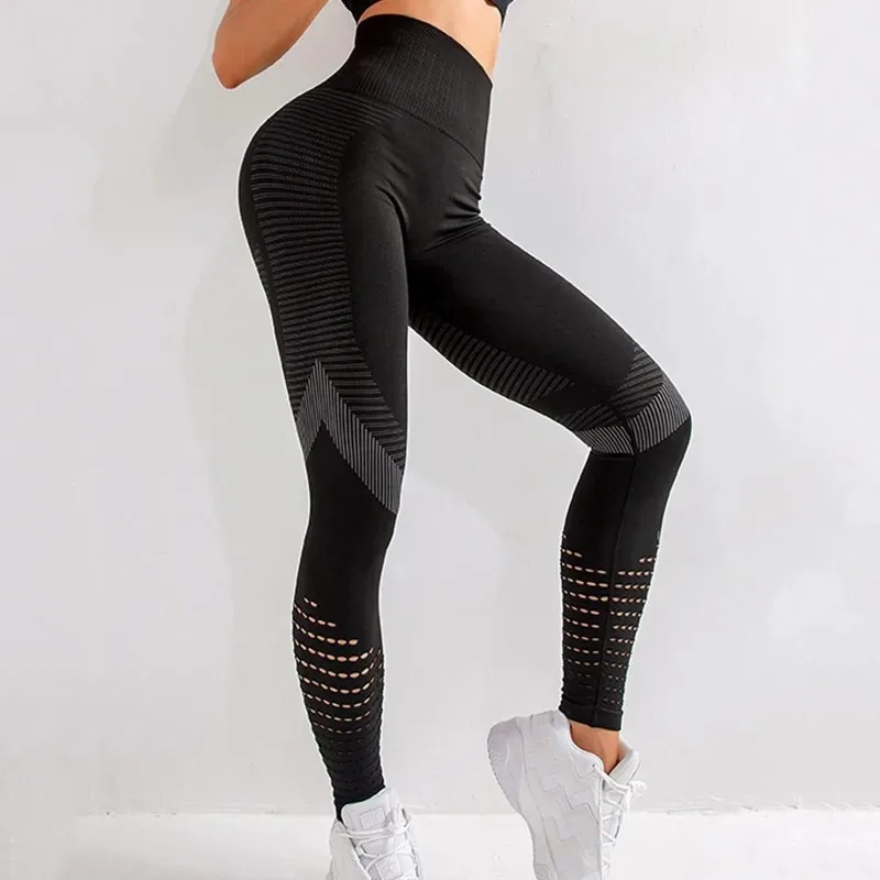 Women Fitness Leggings High Waist Seamless Leggings Sportswear Breathable Feamle Workout Legging