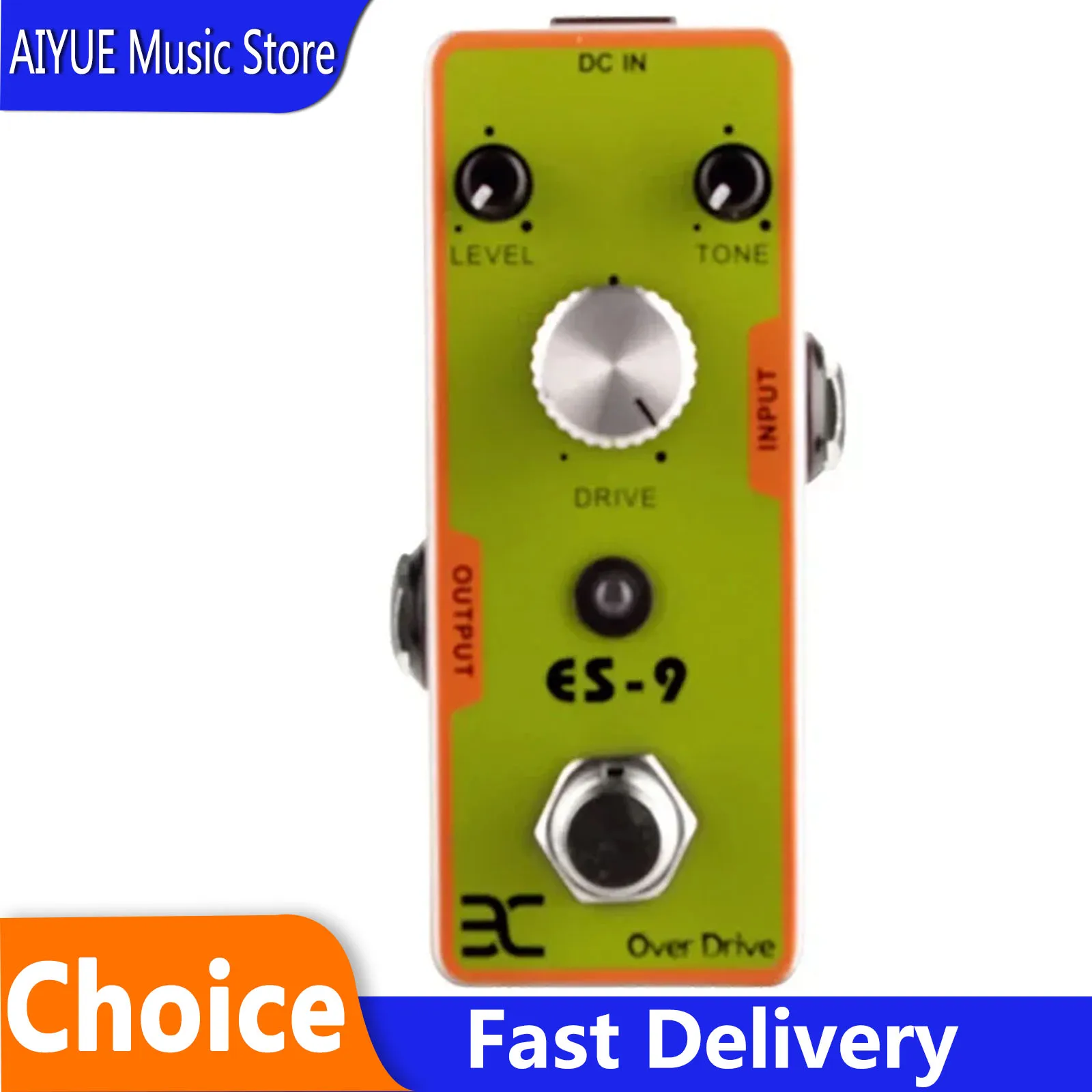 Pedal de Efectos para Guitarra Eléctrica ENO TC17 ES-9, Efecto Overdrive Clásico de los 80, Accesorios para Guitarra Eléctrica