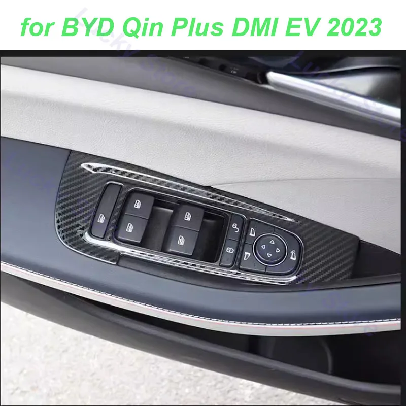 

Рамка для стеклоподъемника автомобильной двери для BYD Qin Plus DMI EV 2023, стеклоподъемник Pamel, защитный чехол, аксессуары для интерьера