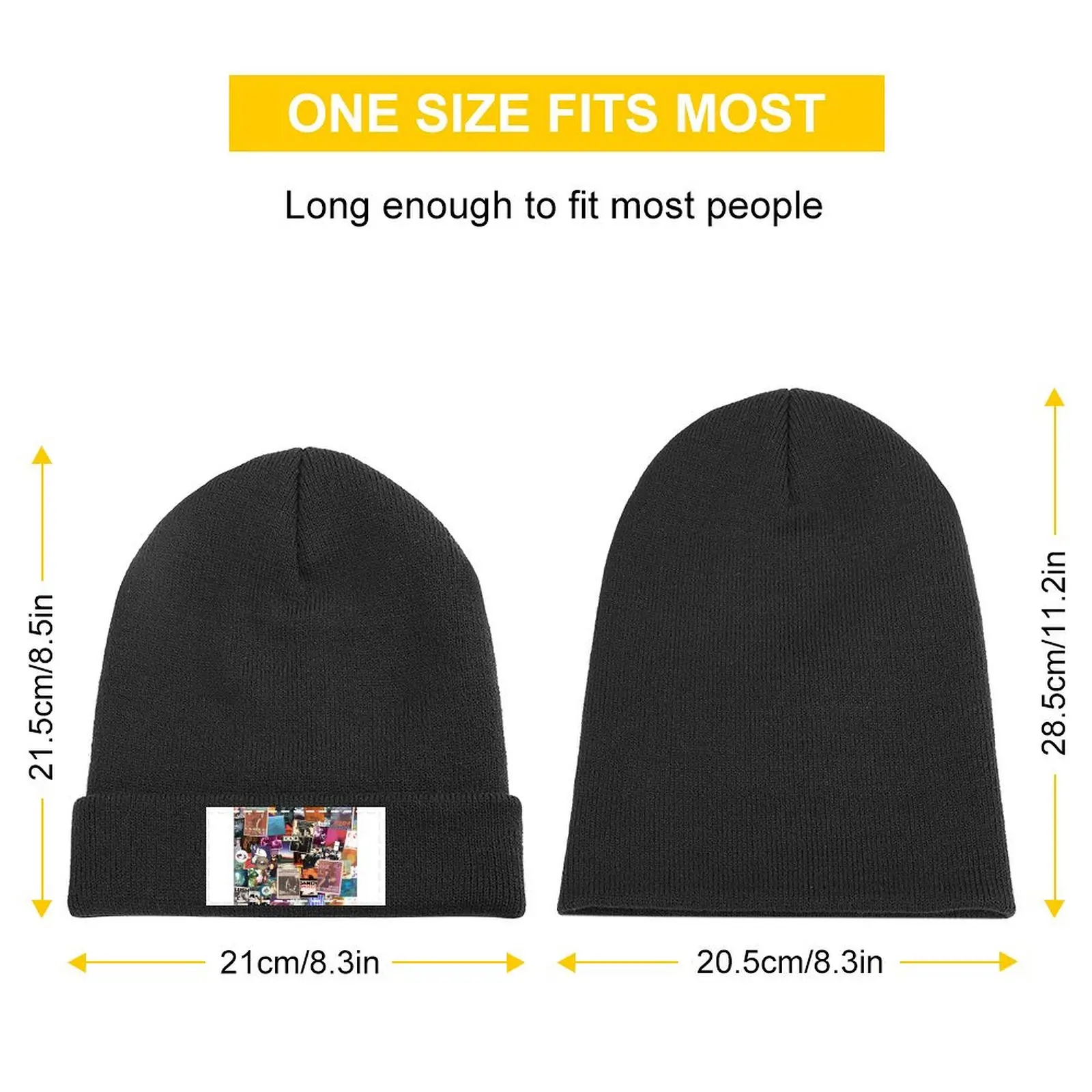 Shogaze Indie Pop Gorro de punto Hip Hop Marca de lujo Sombreros para hombres y mujeres